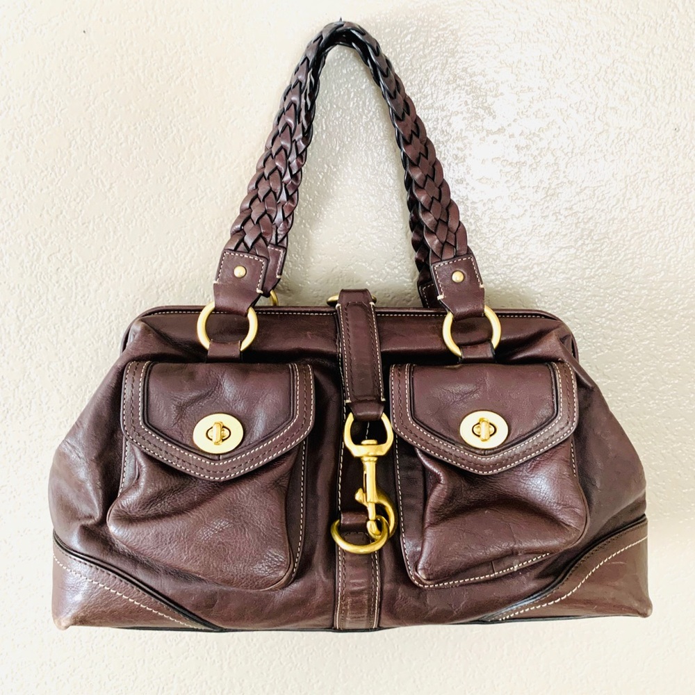 Coach Brown Leather Daphne Doctor Satchel Purse